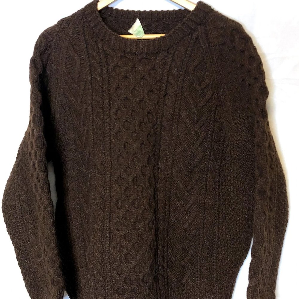 Vintage Brown Trag Knitwear Ltd. Wool Sweater